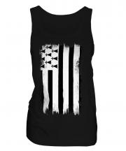Brittany Grunge Flag Ladies Vest