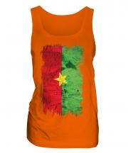 Burkina Faso Grunge Flag Ladies Vest