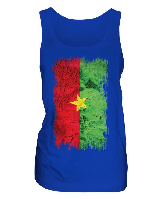 Burkina Faso Grunge Flag Ladies Vest