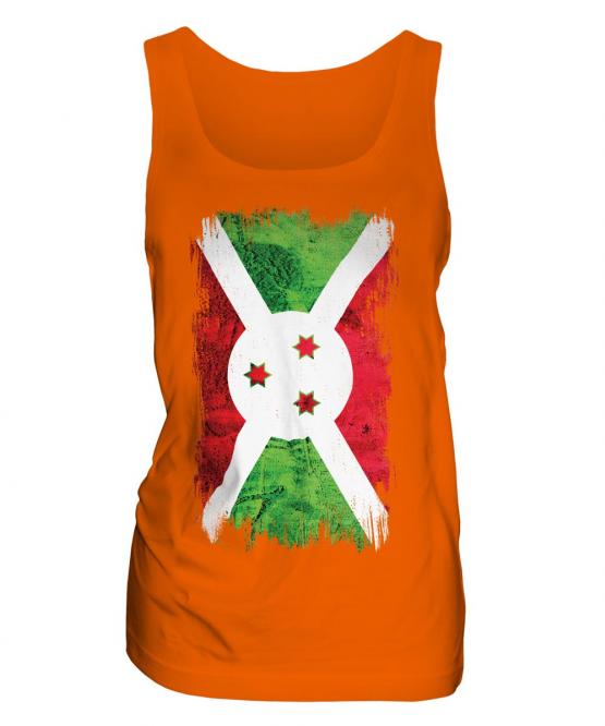 Burundi Grunge Flag Ladies Vest