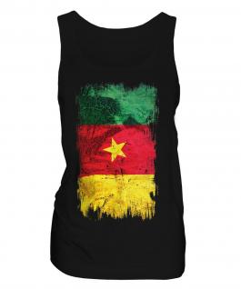 Cameroon Grunge Flag Ladies Vest