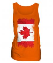 Canada Grunge Flag Ladies Vest