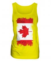 Canada Grunge Flag Ladies Vest