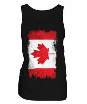 Canada Grunge Flag Ladies Vest