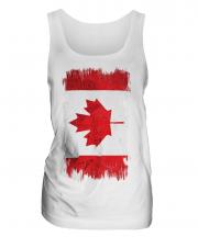 Canada Grunge Flag Ladies Vest