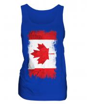 Canada Grunge Flag Ladies Vest