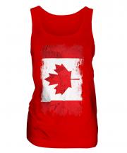 Canada Grunge Flag Ladies Vest