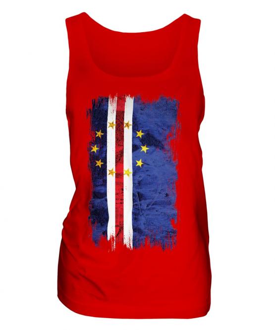 Cape Verde Grunge Flag Ladies Vest
