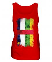 Central African Republic Grunge Flag Ladies Vest