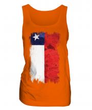Chile Grunge Flag Ladies Vest