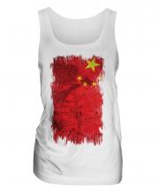 China Grunge Flag Ladies Vest