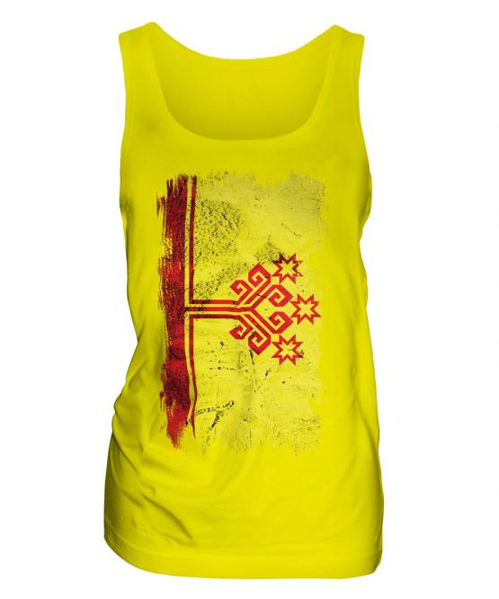 Chuvashia Grunge Flag Ladies Vest