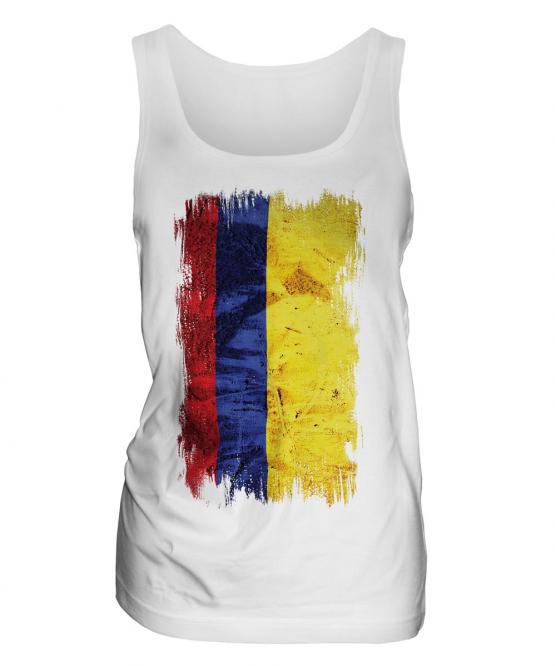 Colombia Grunge Flag Ladies Vest