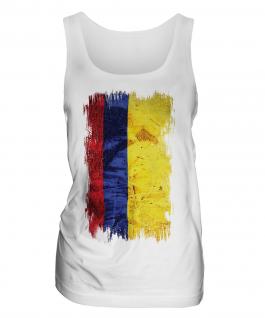Colombia Grunge Flag Ladies Vest