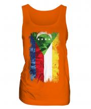 Comoros Grunge Flag Ladies Vest