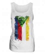 Comoros Grunge Flag Ladies Vest