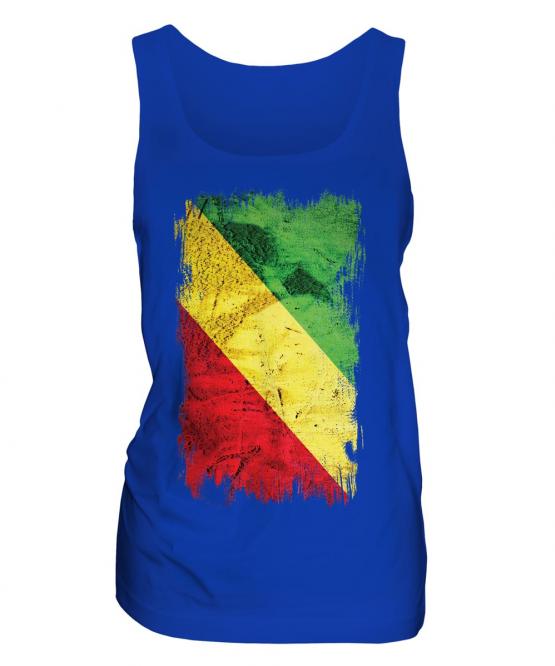 Congo Grunge Flag Ladies Vest