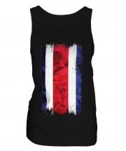 Costa Rica Grunge Flag Ladies Vest
