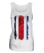 Costa Rica Grunge Flag Ladies Vest