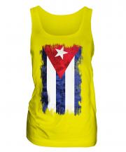 Cuba Grunge Flag Ladies Vest