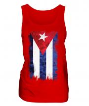 Cuba Grunge Flag Ladies Vest