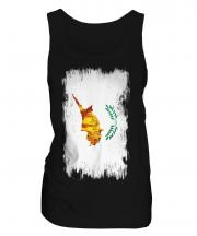 Cyprus Grunge Flag Ladies Vest