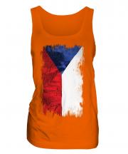 Czech Republic Grunge Flag Ladies Vest