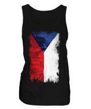 Czech Republic Grunge Flag Ladies Vest