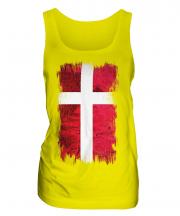 Denmark Grunge Flag Ladies Vest