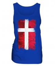Denmark Grunge Flag Ladies Vest