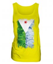 Djibouti Grunge Flag Ladies Vest