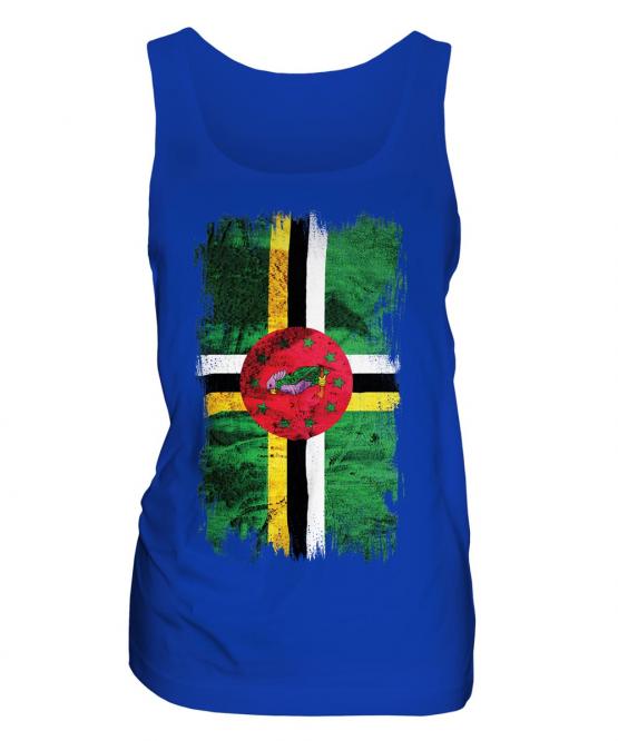 Dominica Grunge Flag Ladies Vest