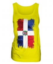 Dominican Republic Grunge Flag Ladies Vest