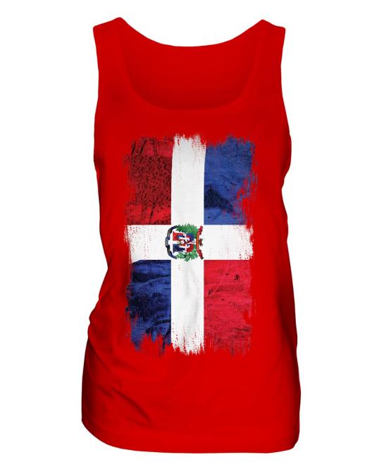 Dominican Republic Grunge Flag Ladies Vest