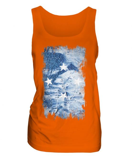 Micronesia Grunge Flag Ladies Vest