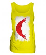 Easter Island Grunge Flag Ladies Vest