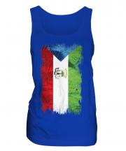 Equatorial Guinea Grunge Flag Ladies Vest
