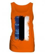 Estonia Grunge Flag Ladies Vest