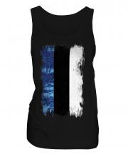Estonia Grunge Flag Ladies Vest