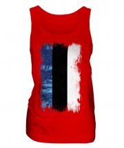 Estonia Grunge Flag Ladies Vest