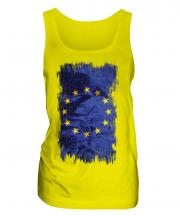 European Union Grunge Flag Ladies Vest