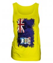 Falkland Islands Grunge Flag Ladies Vest
