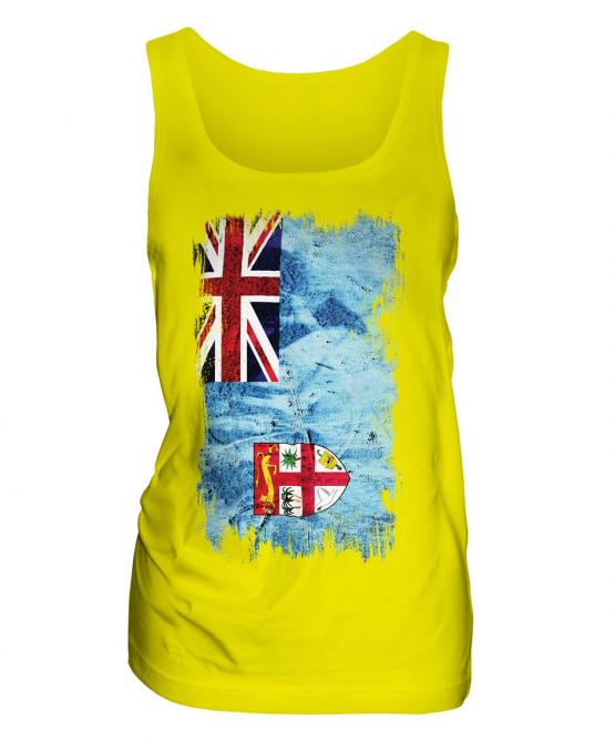 Fiji Grunge Flag Ladies Vest