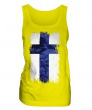 Finland Grunge Flag Ladies Vest