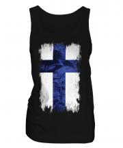 Finland Grunge Flag Ladies Vest