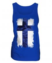 Finland Grunge Flag Ladies Vest