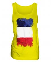 France Grunge Flag Ladies Vest