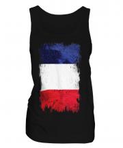 France Grunge Flag Ladies Vest