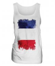 France Grunge Flag Ladies Vest