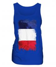 France Grunge Flag Ladies Vest
